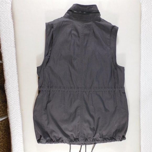 Pleione Women's Dark Gray Military Vest Size L - Picture 4 of 14